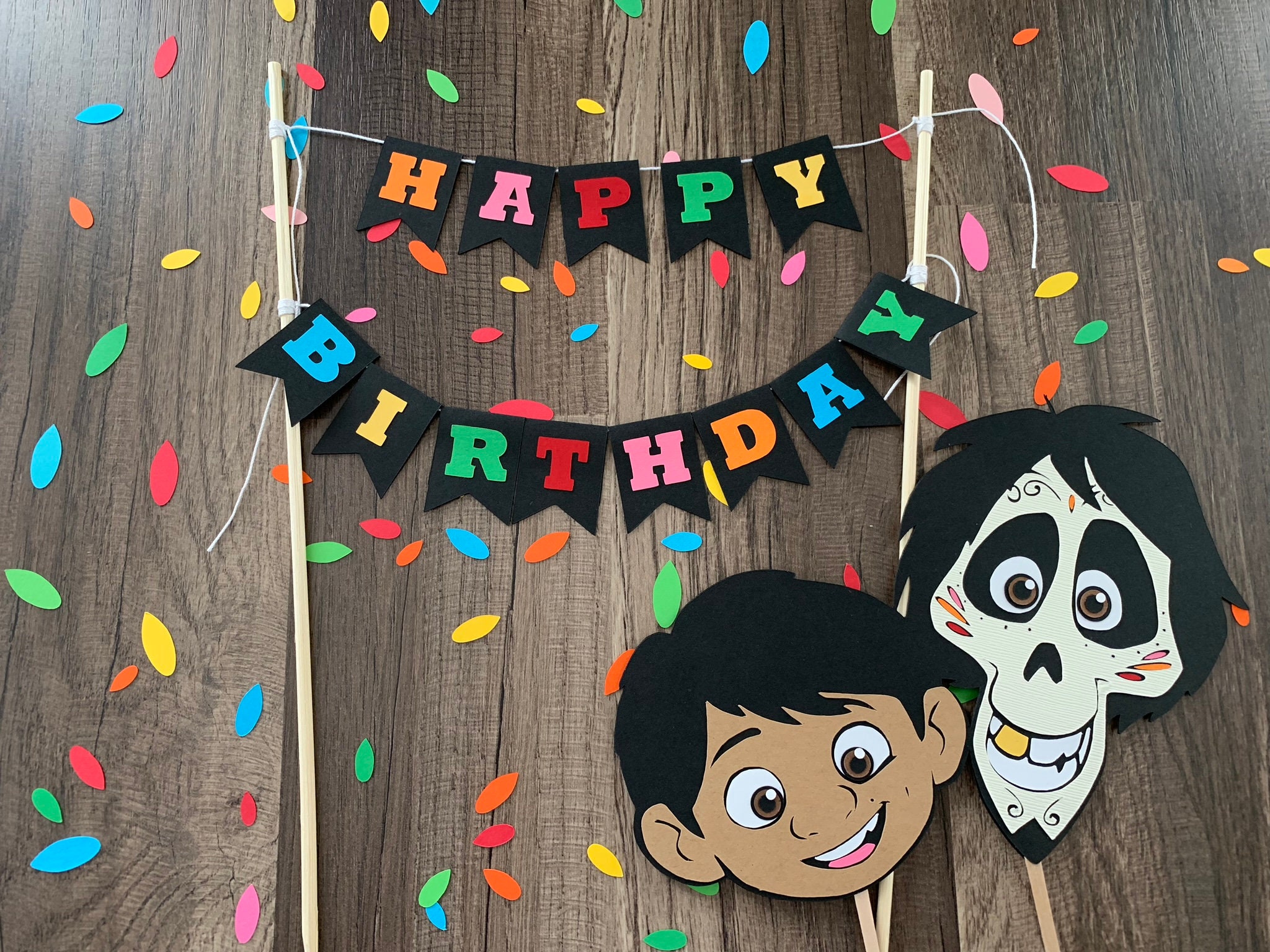 Coco Inspired Cake Toppers disney Pixar Movie / Cupcake - Etsy