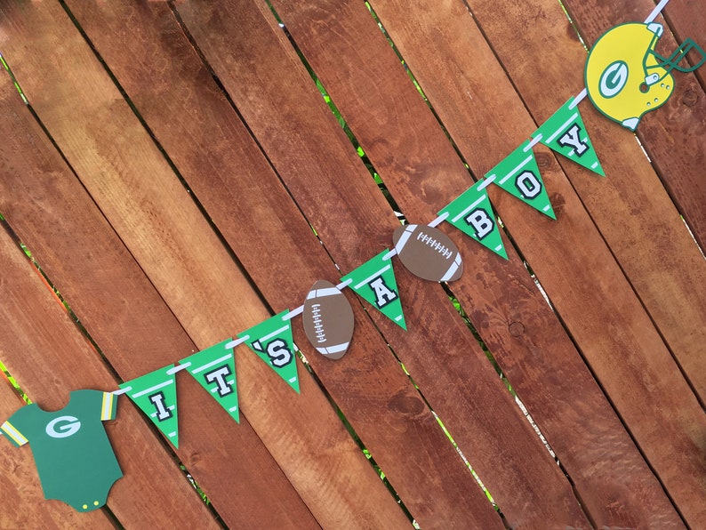It S A Boy Football Theme Baby Shower Gender Reveal Party Etsy