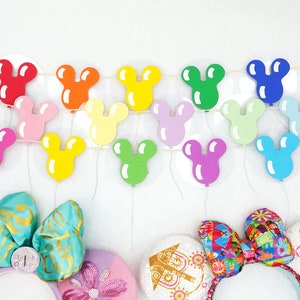 Disney Balloon Banner - Mickey Birthday Decorations ( 5 or 10 Count)