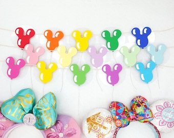 Disney Balloon Banner - Mickey Birthday Decorations ( 5 or 10 Count)