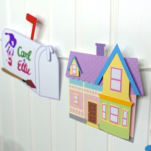 Pixar up Carl & Ellie Inspired Banner - up Movie Decorations - Custom ...
