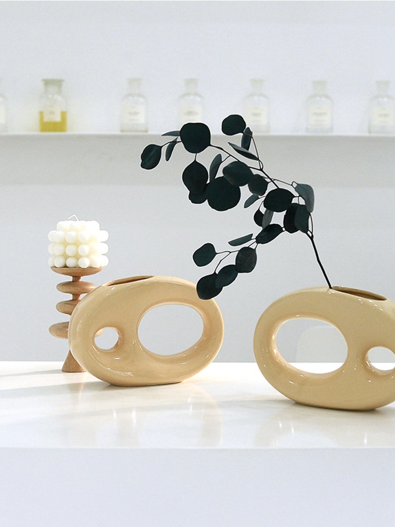 Ceramic Doughnut Vase Donut Vase Ring Vase Ikebana Vase Etsy