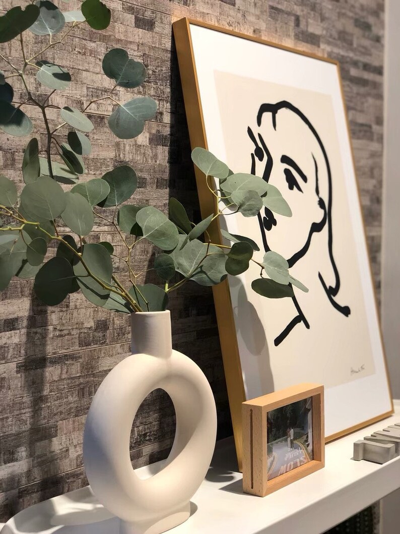 Ceramic White Donut Vase Half Donut Vase Doughnut Vase Etsy