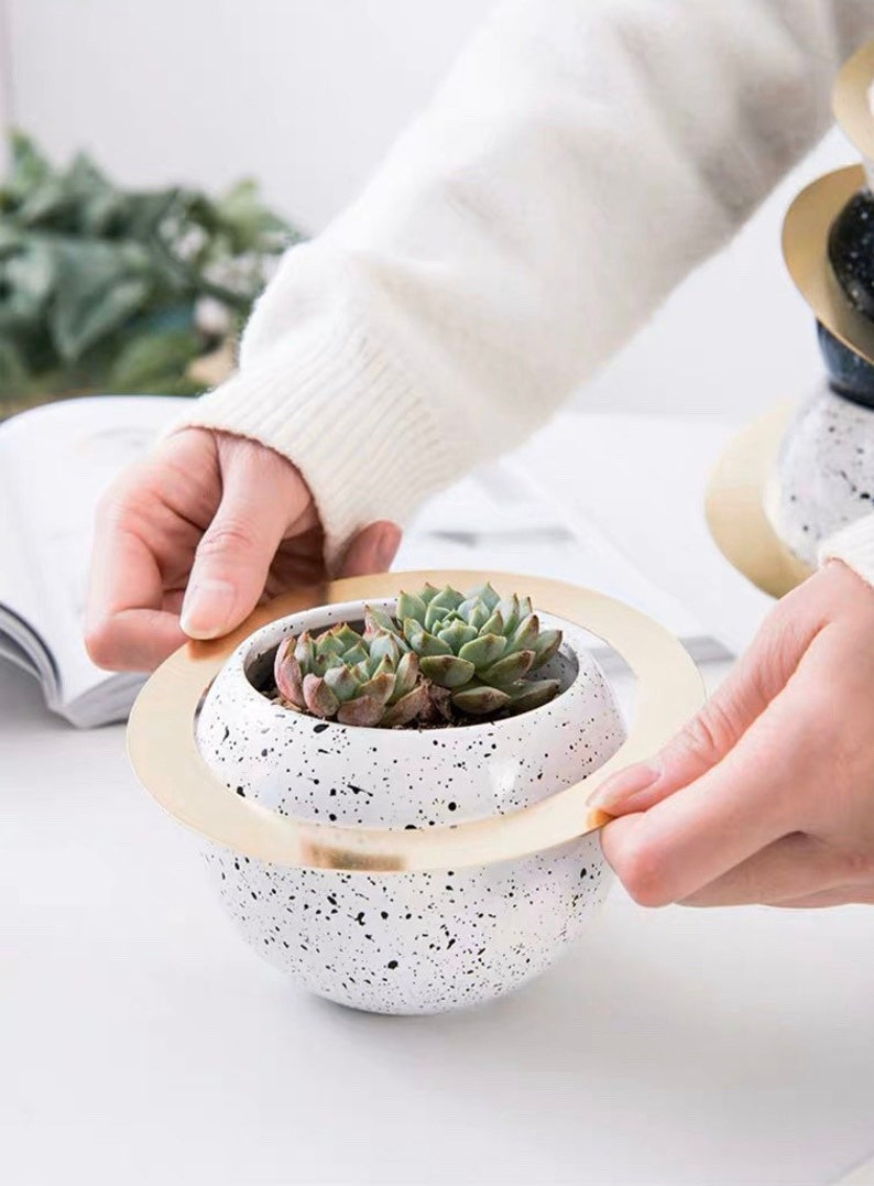 Ceramic Planter Flower Pot Etsy