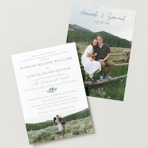 Hochzeitseinladung, HLT Hochzeit, LDS Siegelung, Einladungsvorlage