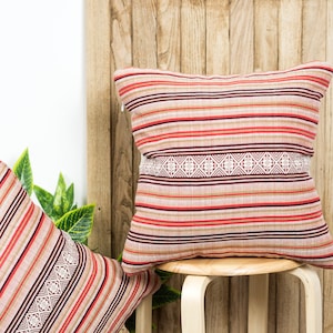 Brocade Pillow Covers Natural Cotton Fabric, Colorful Pillows, Thai Pillow image 1