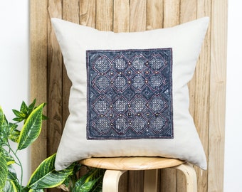 Tribal Cushion Cover | Natural Linen Pillow, Ethnic Pillow Cases, Pillow Covers 16x16