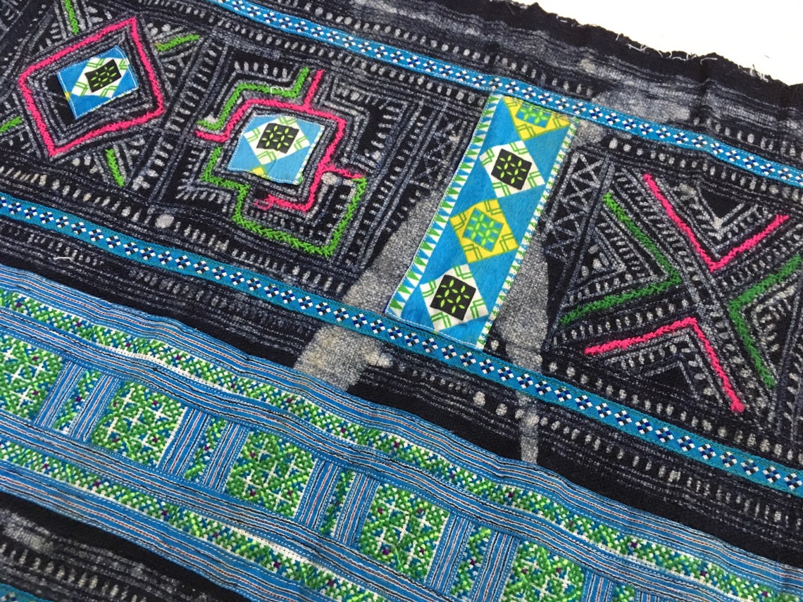 Hmong Rug Hmong Vintage Textiles Antique Cloth Hmong Hill Tribe | Etsy