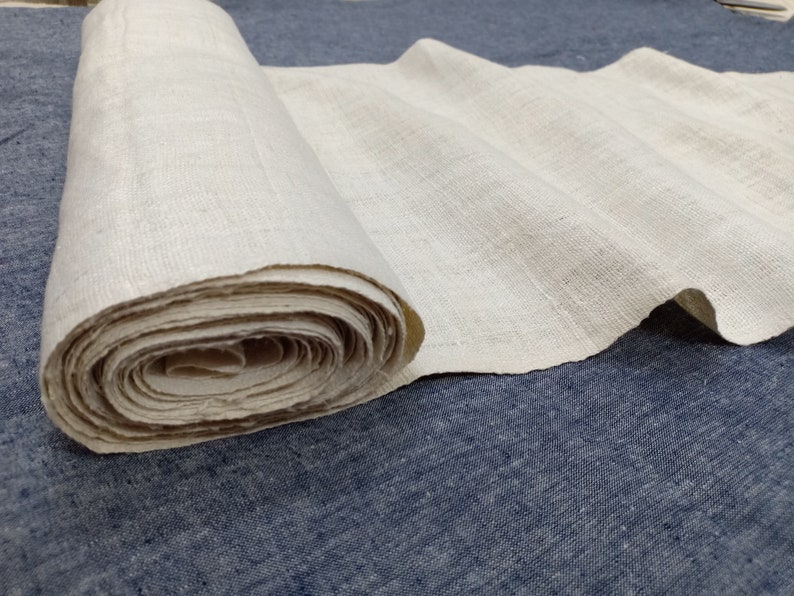 Organic Textiles Raw Hemp Fabric Natural Color Hmong Hill Etsy