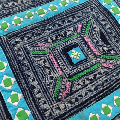 Vintage Handrawn Batik Fabric | Hmong Hill Tribe Brocade, Handmade Cotton Textiles, Antique Tribal high quality Fabrics, Table Runner Fabrics