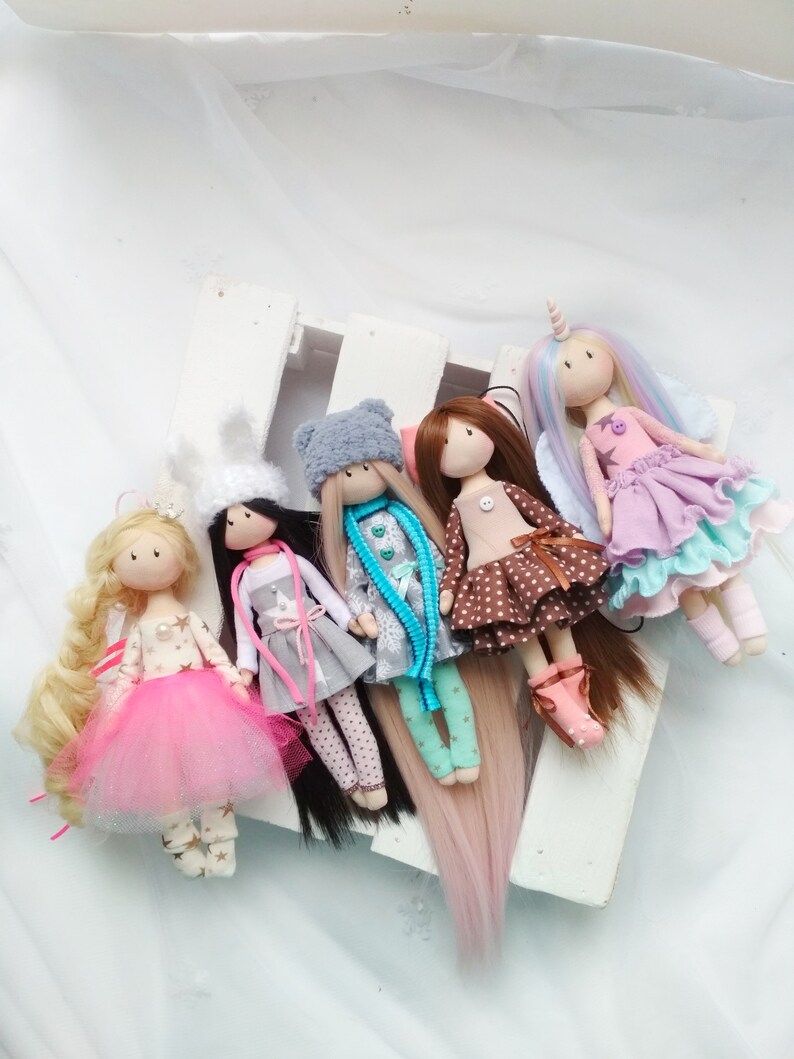 Doll Keychain Doll on the bag Dolls doll accessories 7 inch Etsy