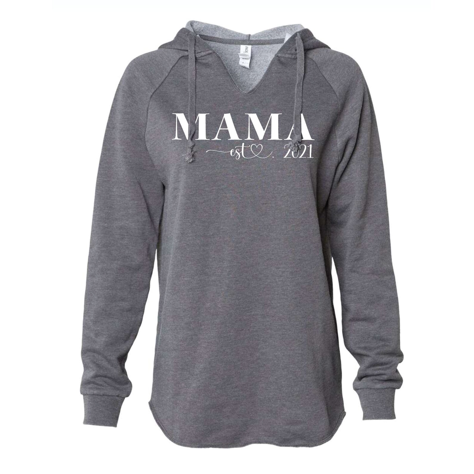 MAMA SWEATSHIRT CREWNECK Sweatshirt Mama Est 2021 Heart Long | Etsy