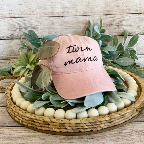 MAMA BASEBALL HAT Twin Mom Hat Glitter 
