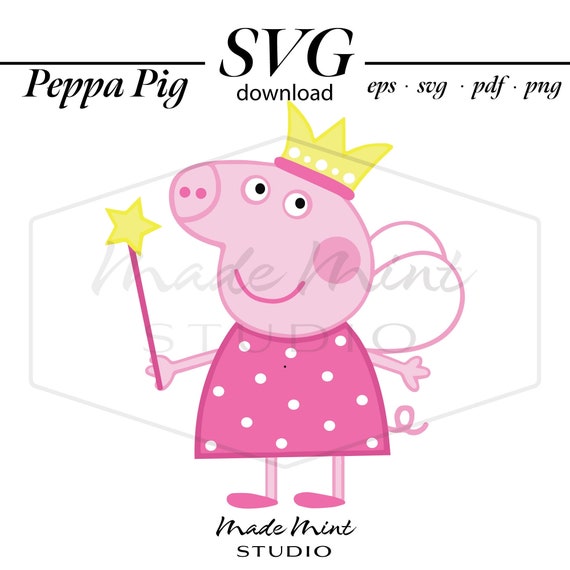 Wall Decor Wall Hangings Home Decor Instant Download eps Peppa Pig ...