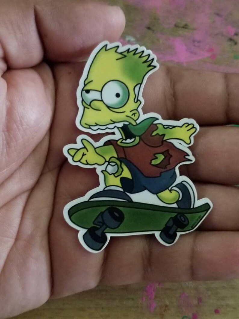 Zombie Bart Simpson STICKERS