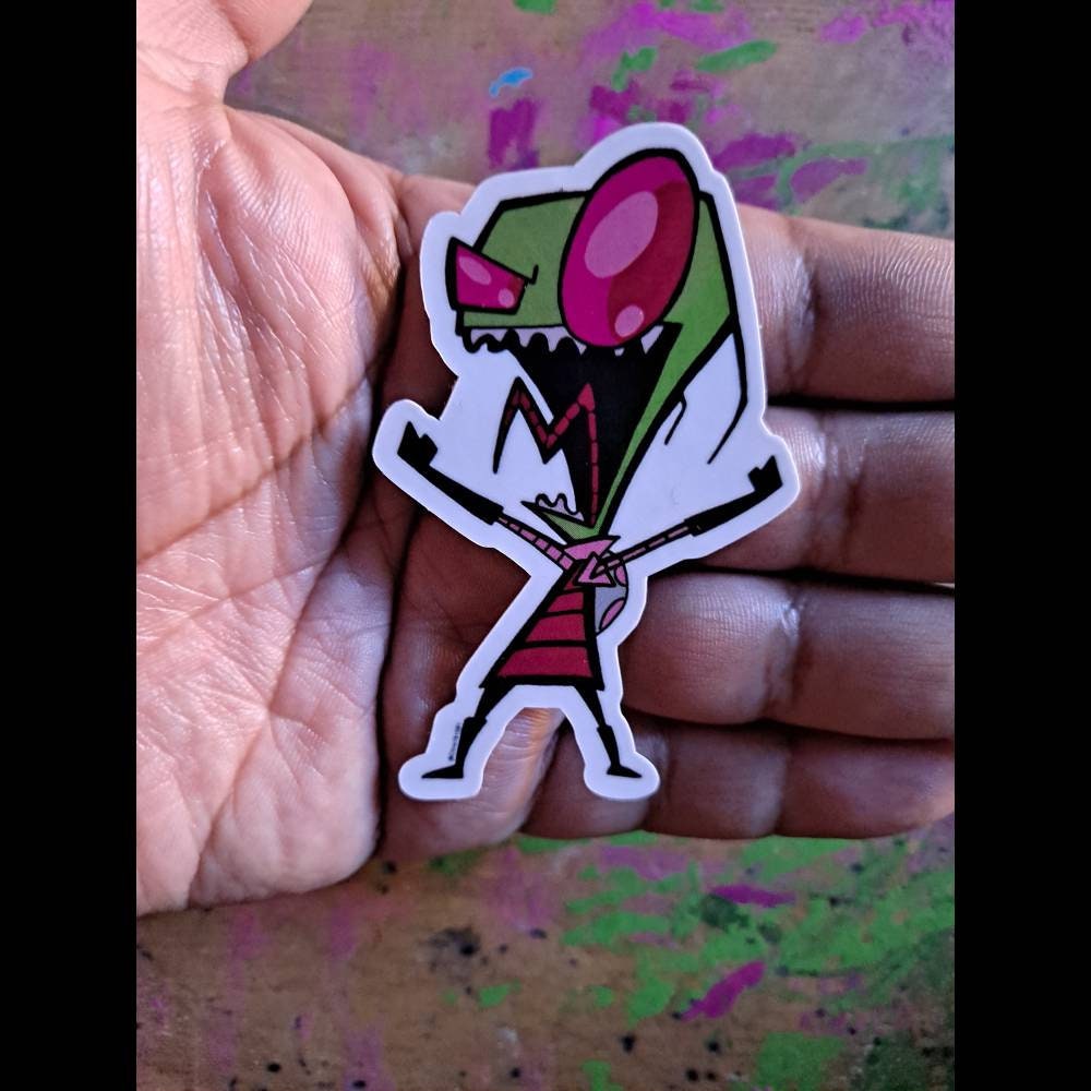 Invader Zim Sticker Bundle 3 Stickers Etsy