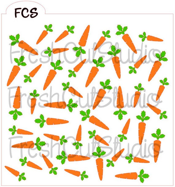 Home & Hobby Carrot Background Stencil Food & Fermenting etna.com.pe