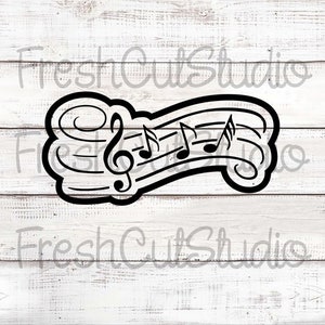 Musical Note Cutter with Matching Stencil Option