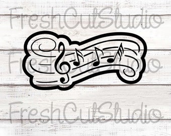 Musical Note Cutter with Matching Stencil Option