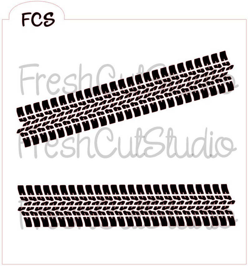 Tire Tracks Stencil Cookie Stencil Etsy tire-tracks-stencil-cookie-stencil-etsy