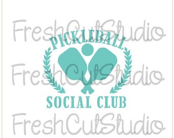 Pickleball Social Club Cookie Stencil