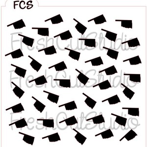 Scattered State Background Stencil YOU CHOOSE- Cookie Stencil