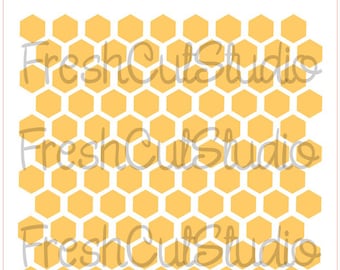 Honeycomb Background Stencil- Cookie Stencil