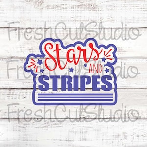 Stars and Stripes Cutter with Matching Stencil Option