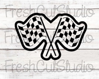 Checkered Flags Stencil- Cookie Stencil