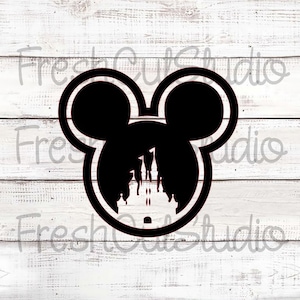 Mickey Head Cutter with Matching Stencil Option