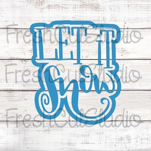 Let it Snow Cutter with Matching Stencil Option