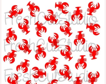 Lobster Background Stencil- Cookie Stencils