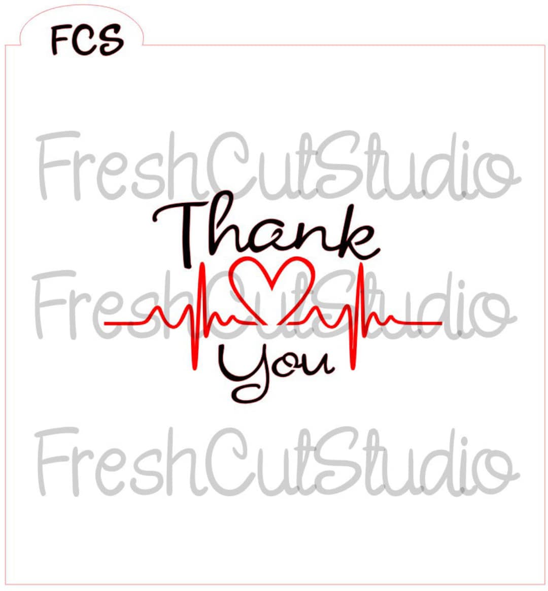 Thank You Stencil- Cookie Stencil - Etsy