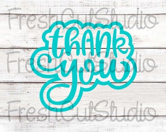 Thank you Cutter with Matching Stencil Option