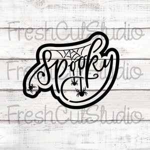 Spooky Cookie Cutter with Matching Stencil Option