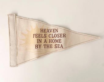 Heaven Feels Closer Pennant Flag – Faith Decor