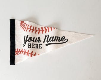 Custom Baseball Felt Pennant Flag