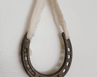 Customized Engraved Cast Iron Horseshoe