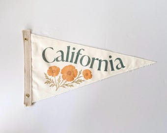 California Poppy Pennant Flag