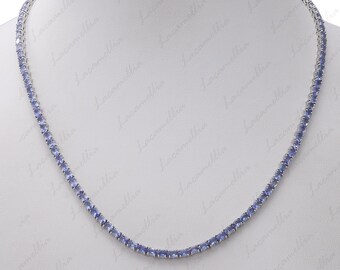 Tanzanite tennis necklace sale