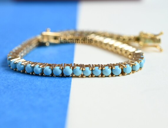 Sleeping beauty shop turquoise tennis bracelet