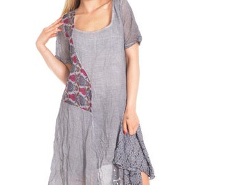 grey casual dress