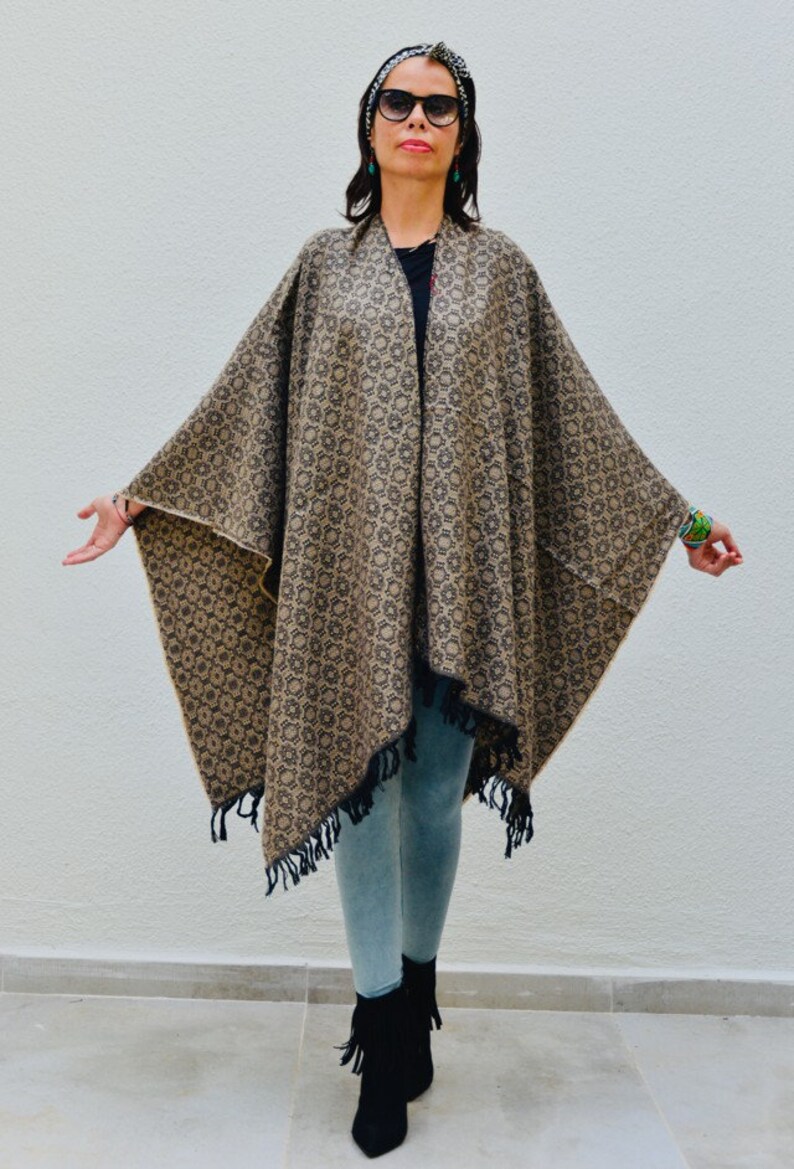 Woman Cloak Boho Cape Knit Cape Poncho Cape Knitted Cape | Etsy