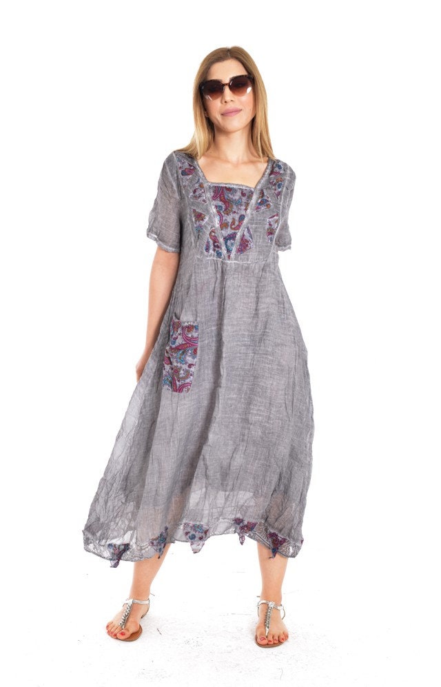 Eco Dress Long Dress Summer Dress Summer Kaftan Plus Size - Etsy
