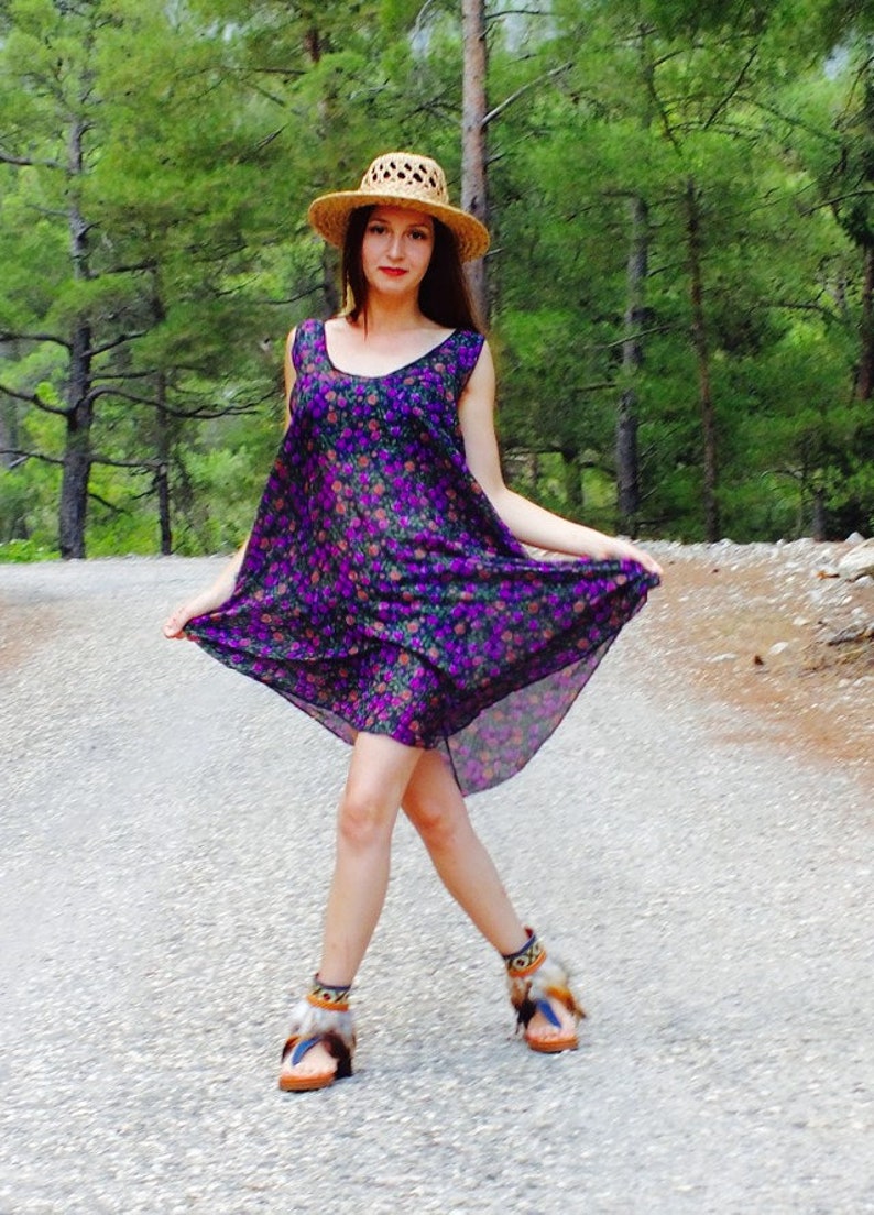 Floral dress fabric dress floral top natural tunic floral tunic gypsy clothes natural top hippie clothes floral clothing Cute dress