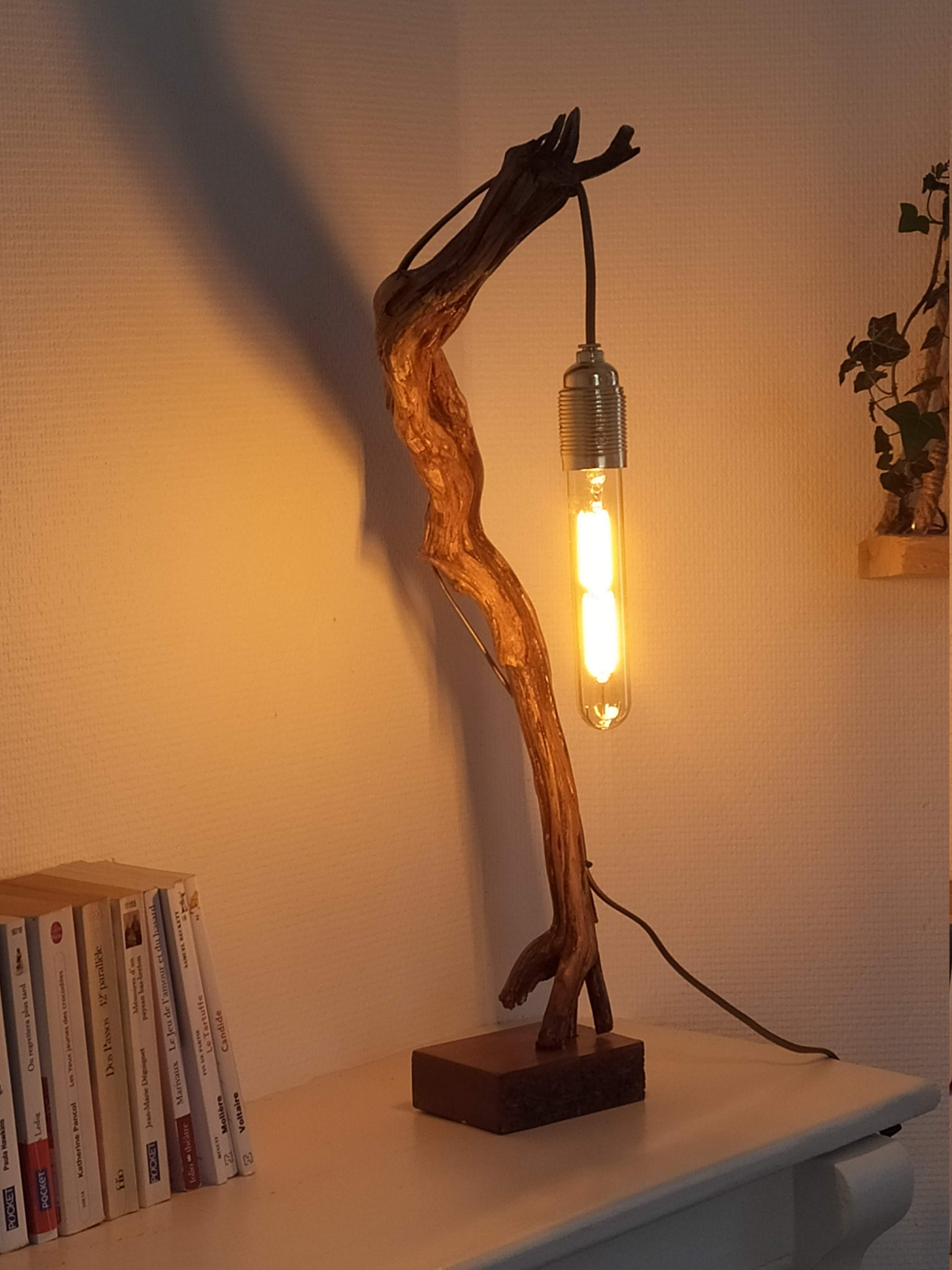 Driftwood lamp Etsy