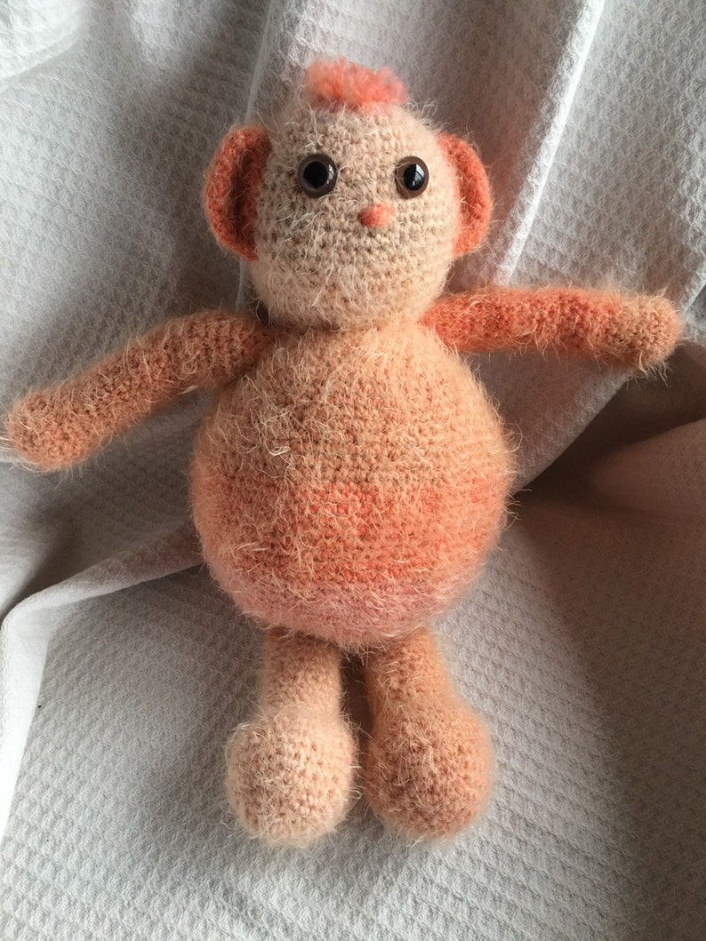 Crochet teddy bear overfed Fred FREE SHIPPING