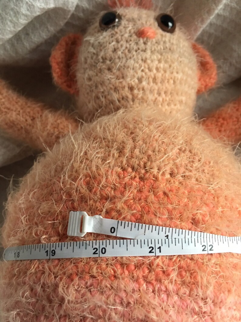 Crochet teddy bear overfed Fred FREE SHIPPING