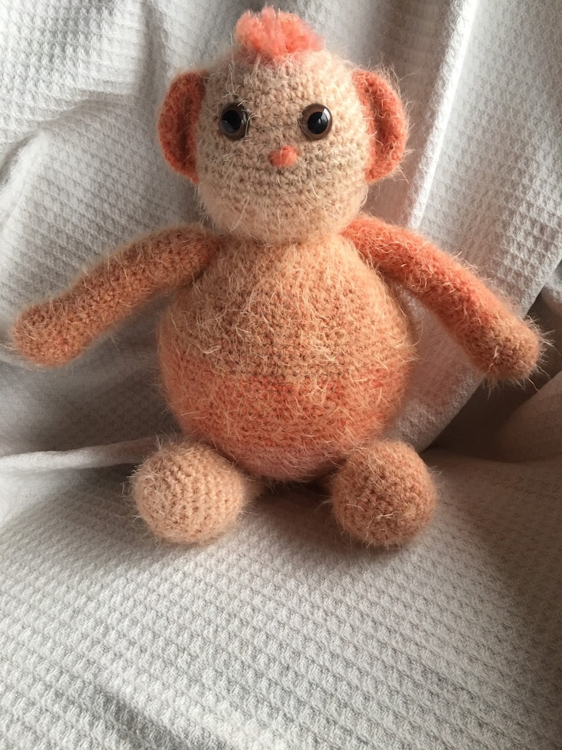 Crochet teddy bear overfed Fred FREE SHIPPING
