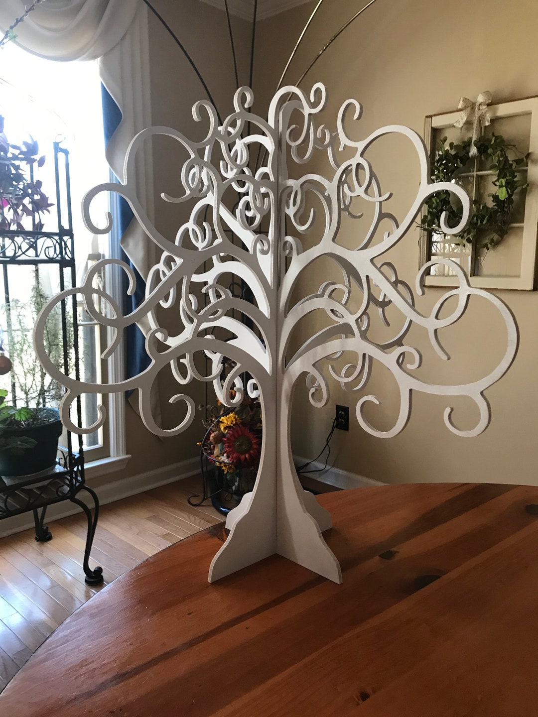 Decorative Tree Stand Alone Centerpiece Home Decor Wooden Etsy